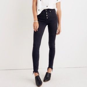 Madewell 9" High-Rise Skinny Jeans Berkeley Black